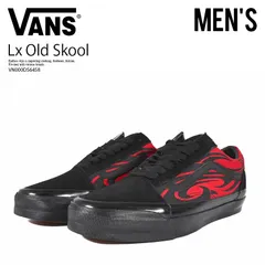 VANS ヴァンズ Lx Old Skool (プレミアム オールド スクール) バンズ メンズ ローカット スニーカー フットウェア タウンユース 普段使い カジュアル ストリート スケーター (Y2k フレーム ブラック/レッド) VN000D56458