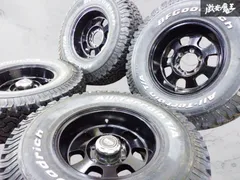 BRIDGESTONE ブリヂストン BERG 15インチ 7J -14 PCD 139.7 6H 6穴 BF Goodrich 31X10.50R15LT タイヤ付 ホイール 4本 ハイラックス 棚36B