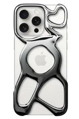 Angry Miao iPhone 16 Pro 用 ケース 「AM Emptiness Phone Case for iPhone」 Magsafe対応 ワイヤレス充電対応 マグネット搭載 ポリカーボネート 3層コーティング 軽量 メタリック 光沢 放熱性