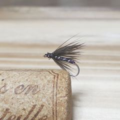 ■ELK■　ソフトハックル　ヘンサドル　スリム　パープル　7本　完成品フライ　テンカラ　フライフィッシング