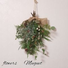 ドライフラワーリース スワッグ フラワーリース ポポラス ハンドメイド 花束31 ドライフラワーリース スワッグ フラワーリース ポポラス ハンドメイド