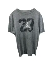 半袖 プリント Tシャツ XL グレー マイケルジョーダン ビッグロゴ 古着卸 アメリカ仕入 a705-5091
