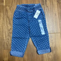 新品　未使用　babygap デニム風　パンツ　レギンス　ドット　水玉　80