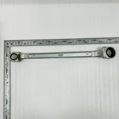 MCC(松阪鉄工所) ラチェットレンチ 17×21 正逆プッシュピン切替式 ピン式 メガネレンチ CR-MO 両口MCCレンチ 大工道具 金槌 ＯＨ　鉄工・建築・土木作業のサムネイル