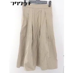◇ N. NATURAL BEAUTY BASIC 膝下丈 フレア スカート サイズM ベージュ レディース 【中古】 【1105260003095】