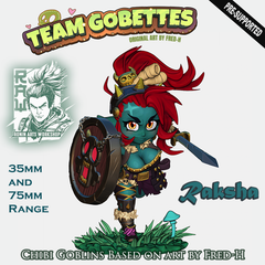Ronin Arts Workshop |  ChibiGoblin Raksha 75mm | 3Dプリント ミニチュア フィギュア チビゴブリン