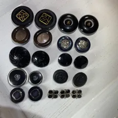 ボタンアソート　ブラック系①