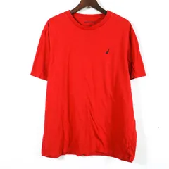 ノーティカ 半袖Ｔシャツ トップス クルーネック アメリカ古着 ヴィンテージ メンズ Mサイズ レッド系 NAUTICA 【中古】