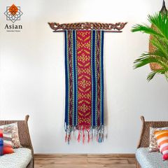 イカット （ジェパラ1）  タペストリー テーブルランナー テーブルセンター アジアン バリ 布 壁掛け 壁飾り アジア布 インテリア おしゃれ バリ雑貨 アジアン雑貨