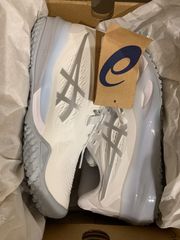 asics ゴルフシューズ BOAシステム ホワイトグレー27.5cmラスト1点