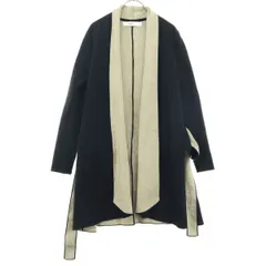 美品 ZARA ザラ 長袖 ロング ニットカーディガン M ブラック レディース 古着