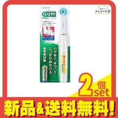 GUM ガム歯周プロケア ハグキケア電動ハブラシ 乾電池式 SPｰ01 1本入 2個セット まとめ売り