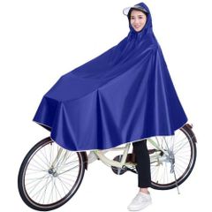 ☆ ブルー ☆ レインポンチョ pkt118 レインコート 自転車 ポンチョ カッパ 雨合羽 合羽 レインウェア ロング丈 自転車用 電気自動車 オートバイ レディース メンズ 男女兼用 雨 梅雨 おしゃれ 通学