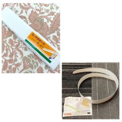 衿秀【き楽っく長襦袢】替衿 バチ衿　夏用　絽　/ 広衿専用衿芯