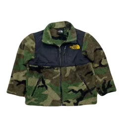ノースフェイス ☆ THE NORTH FACE カモフラ 迷彩 フリースジャケット キッズ 110 秋冬 人気 定番 防寒 万能 オシャレ アウトドア■AA312