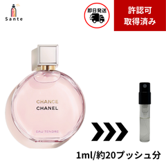 1ml シャネル (チャンス オー タンドゥル オードゥ パルファム) ミニ香水 お試し アトマイザー