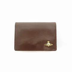 ヴィヴィアンウエストウッド Vivienne Westwood カードケース 名刺入れ 皮革 レザー オーブ 茶 ブラウン /UO 1106 ■ECSのサムネイル