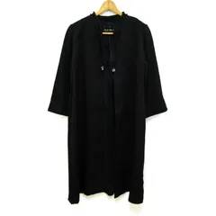 SOIR 東京ソワール ステンカラー ロングコート 黒 レディース L
