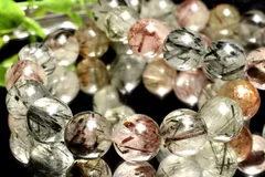 太針 ミックスルチルクォーツ　16mm　ブレスレット 1個売り パワーストーン 天然石 _BG5872-16