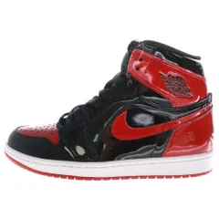 NIKE (ナイキ) Air Jordan 1 High OG Patent Bred エアジョーダン1 ハイ OG パテント ブレッド ハイカットスニーカー ブラック/レッド 555088-063 US8/26cm
