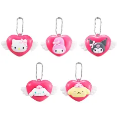 【中古】キーホルダー 全5種セット 「サンリオキャラクターズ 夢みるエンジェルライトスイング」