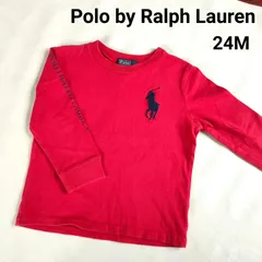 Polo by Ralph Lauren　ポロバイラルフローレン ベビー ロンＴ 長袖Tシャツ 赤 レッド 24M 90cm相当