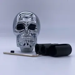 大幅値下げ！本日限り！ 60s ビンテージ スカル シフトノブ アルミ合金製 SKULL SHIFT KNOB (BLACK) | 7th-Heaven Art Jewelry