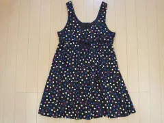 バービー barbie アウトレット 子供服 女の子 160cm フォーマル チュニック ジャンパースカート 水玉 黒 ピンク 青 春 夏 秋 冬 ★4 ガールズ 女児 キッズ ジュニア 【中古】 ユーズド 古着 子ども服 こども