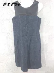 ◇ LAUREN ラルフローレン 切替 ノースリーブ 膝丈 ワンピース サイズ2 ブラック系 レディース ▽ 1002796290862