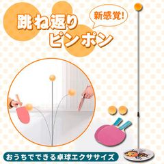 卓球 練習 1人 トレーニング ラケット 2個 ピンポン玉 3個 付き 室内 自宅 部屋 練習球 卓球練習機 エクササイズ ひとり ふたり 二人 2人 大人 子供 家族 親子 反復 初心者 ピンポン ラリー