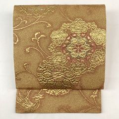 V3420 ○高級 正絹 唐織 六通 袋帯 華文 花文 - メルカリ