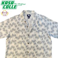 【STUSSY（ステューシー）】90's / OLDSTUSSY / ワークシャツ / サイズM / Japanese pattern