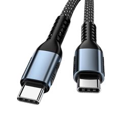 USB-C & USB-C ケーブル 2M Type-c ケーブル PD対応 100W/5A急速充電 E-Markチップ搭載 超高耐久ナイロン タイプc ケーブル Type c機種対応 (2M) 0