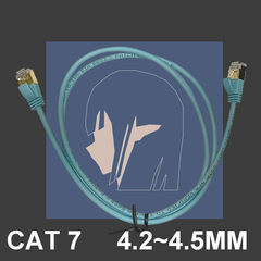 GAMiELF Cat7 ケーブル 3M　イーサネット　極細 4.4MM