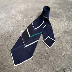 HERMES シルクネクタイ シースルー ネイビー エルメス