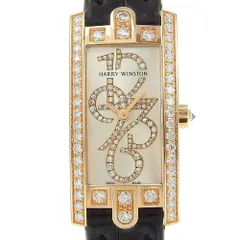 【本物保証】 新品同様 ハリーウィンストン HARRY WINSTON アヴェニュー C ミニ AVCQHM16 シルバー文字盤 文字盤/ベゼルダイヤ クォーツのサムネイル