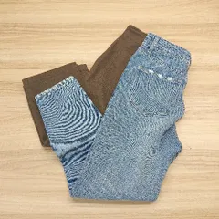 ◇ 《 GRL グレイル まとめ売り2点セットサイズM ダメージ タイト シンプル デニムパンツ スカート レディース 》 E  【1304120025424】