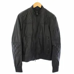 ニールバレット Neil Barrett ラムレザージャケット シングル ブルゾン アウター XS 黒 /TKのサムネイル