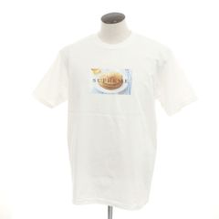 【中古】シュプリーム Supreme 2025年春夏 Pancakes Tee コットン クルーネック 半袖Ｔシャツ ホワイト【サイズL】【メンズ】
