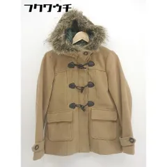 ■ ◎ Cutie Blonde キューティーブロンド フェイクファー付き ダッフル コート サイズL ブラウン レディース  【中古】 【1112070007205】