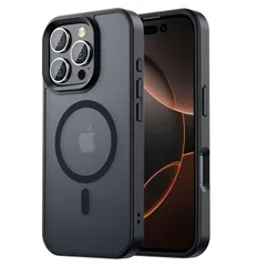 【数量限定】16 Pro ケース 用 iPhone ケース 半透明 マグネット搭載 ワイヤレス充電 耐衝撃 耐久性 全面保護 黄ばみなし 【米軍規格・MagSafe対応】Gtsoho ストラップホール付き イフォン 16 Pro 用 カバー マグセーフ対応 ブ