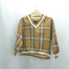 ◇ ⊇ YUKKAM ユッカム 長袖 ニット サイズF キャラメル レディース E  【1502180062957】