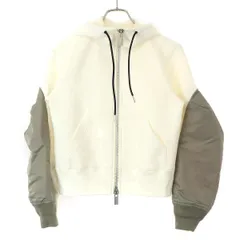 ♫ 美品【渡辺 満里奈♡】★sacai サカイ★パーカー スウェット 黒 渡辺 満里奈♡】☆sacai サカイ☆パーカー スウェット 黒