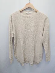 ◇ Θ JOURNAL STANDARD relume ワッフル 長袖 Tシャツ カットソー サイズF ベージュ メンズ E  【1411130019159】