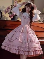 最終値下げ]LIEF 韓国ロリッタ リフ 夏のお出かけお嬢様 ピンク - メルカリ