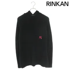 RAF SIMONS 18AW サイドスリット RSニットパーカー ブラック サイズ：XS (吉祥寺店)