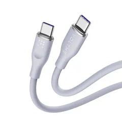 【在庫処分】VOLTME 100W PD対応 急速充電 超高耐久 ケーブル usb ケーブル シリコン素材採用 絡まない 断線防止 C Macbook Pro/Air iPad ノートパソコン Galaxy Type Google Pixel Android(