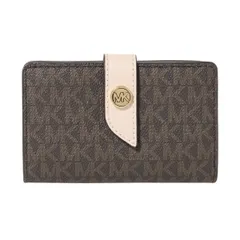 マイケルコース Michael Kors 財布 二つ折り財布 折りたたみ財布 32F0G0KE8B 266 小銭入れ有り レディース ブラウン+ソフトピンク