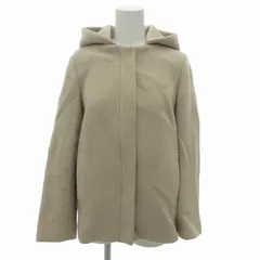 B&Y ユナイテッドアローズ BEAUTY&YOUTH ビューティー&ユース フード&ノーカラーショートコート ジャケット S ベージュ 1625-126-4238 /HD 0805