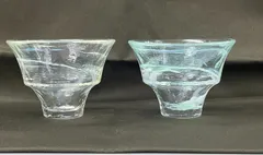 吉沼硝子　真珠豆鉢（イエロー・グリーンセット）小鉢 ガラス小鉢